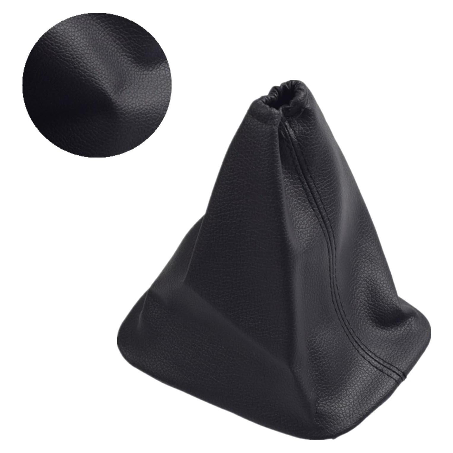 Car Shift Gear Stick Handbrake Cover Manual Shift Boot Black Leather Boot Cover Case for to-yo-ta Co-Rolla 2007 2008 2009 2010 2012 2013 (Gear Dust Cover)