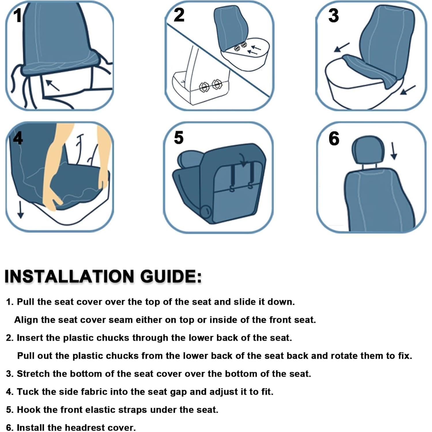 Fundas de Asiento GIANT PANDA para Toyota 4Runner 2011-2024