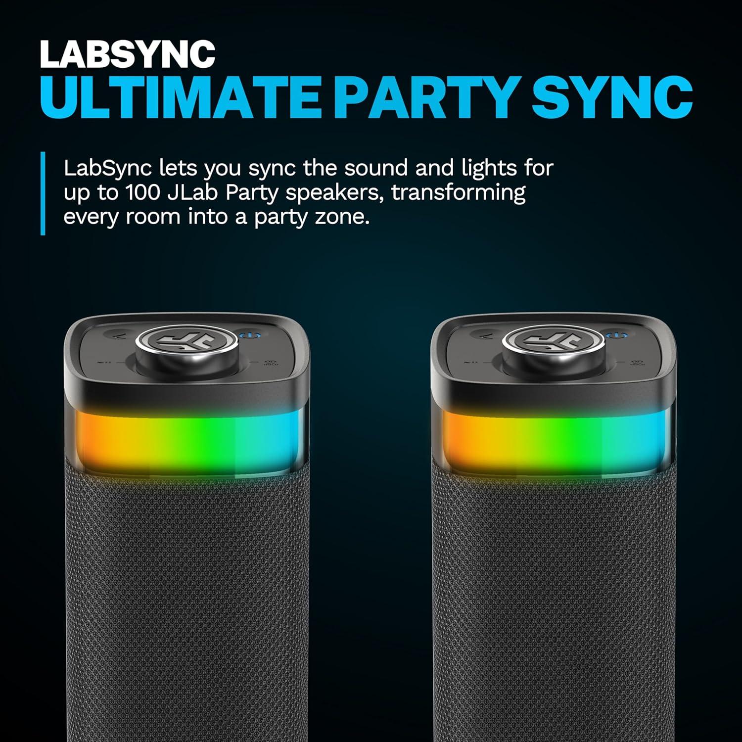 Altavoz Bluetooth JLab JBuds Party Portátil IP56 30W RGB