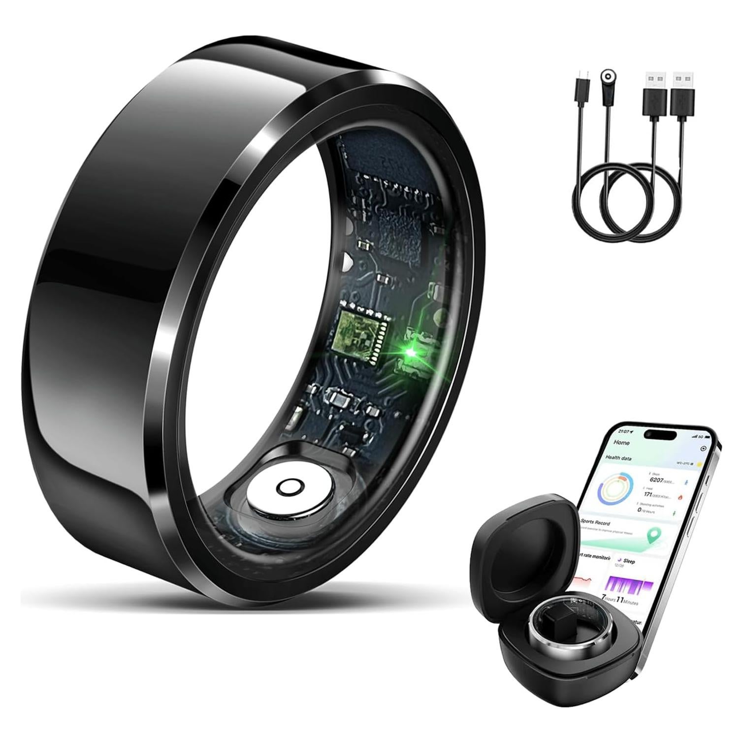 Anillo Inteligente Uaunega IP68 Monitoreo de Sueño y Salud