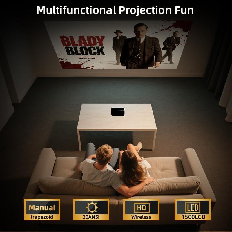 Mini Proyector HD 1080P AudonMax Portátil WiFi con Trípode