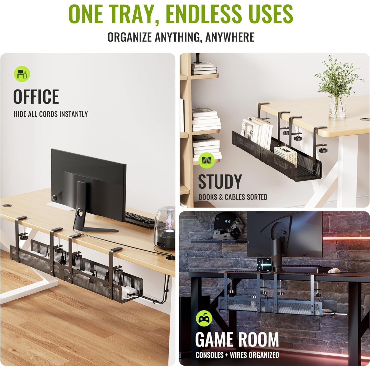 Bandeja de Gestión de Cables Xpatee 2 Paquete 70.1 cm Negro