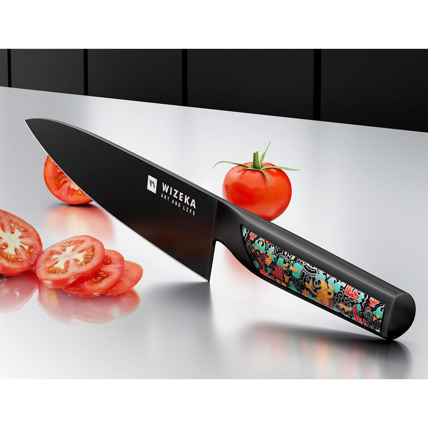 Cuchillo de Chef WIZEKA 20 cm Acero Inoxidable Art Life