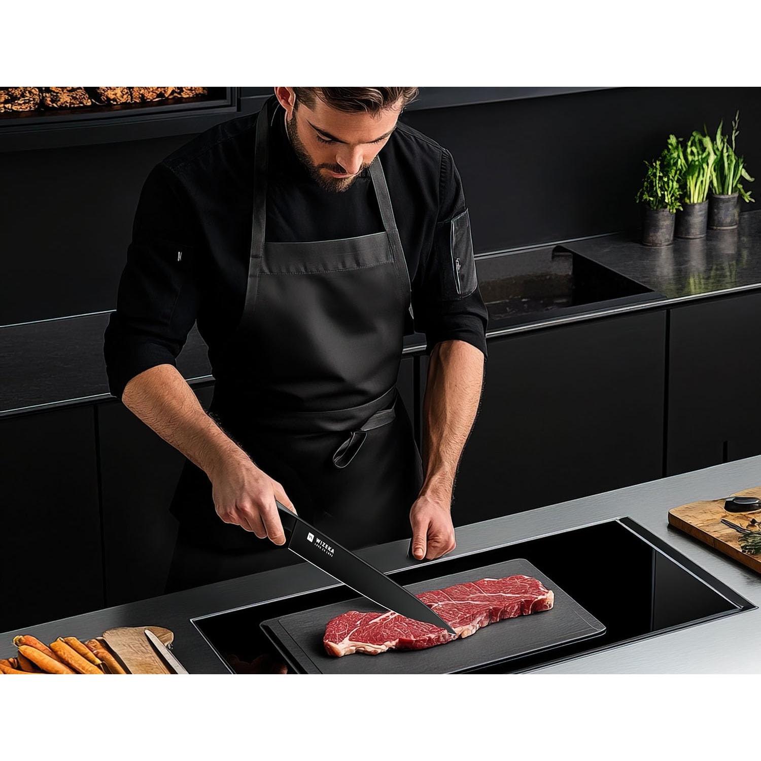 Cuchillo de Chef WIZEKA 20 cm Acero Inoxidable Art Life