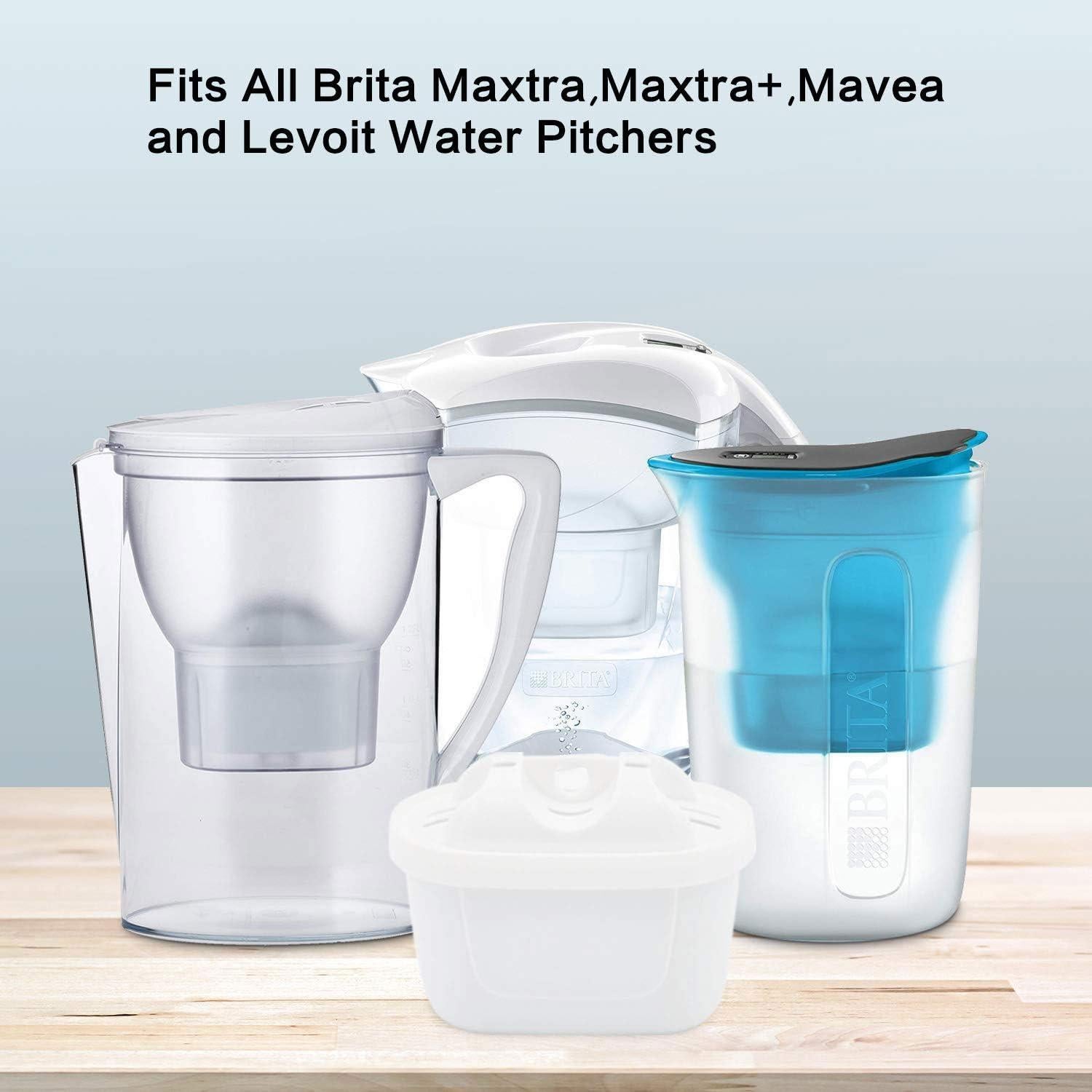 Filtro de Agua Anmumu 1001122 para Jarras Mavea y LEVOIT - Paquete de 3