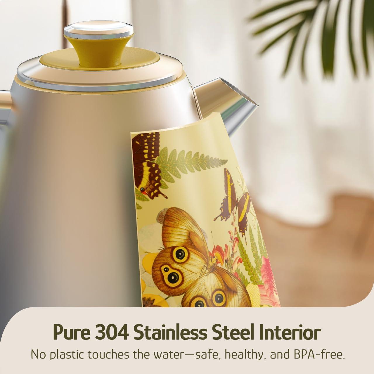 Hervidor Eléctrico Hazel Quinn 1.7L 1200W Acero Inoxidable