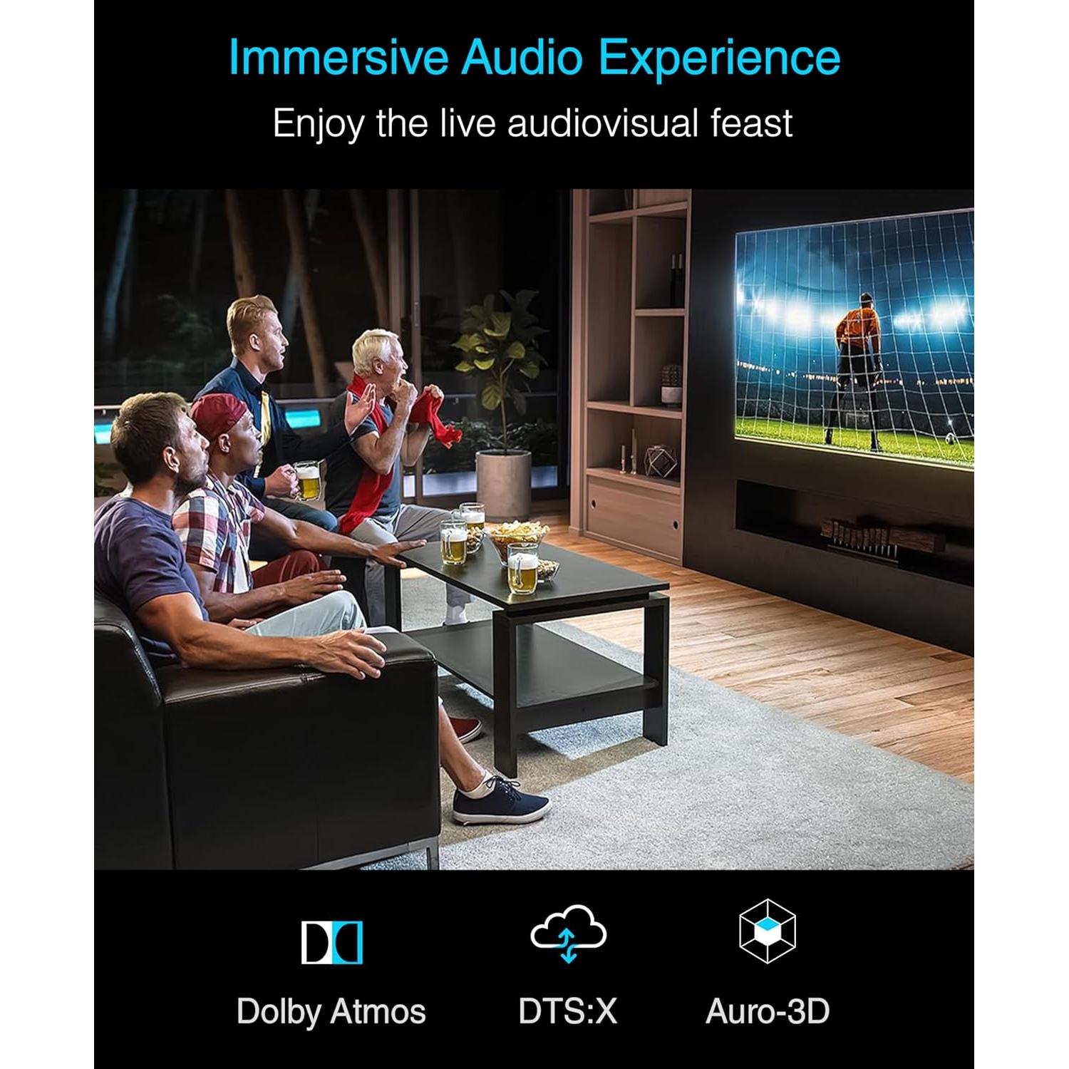 Cable HDMI de fibra óptica BlueRigger 25FT 8K 60Hz 48Gbps