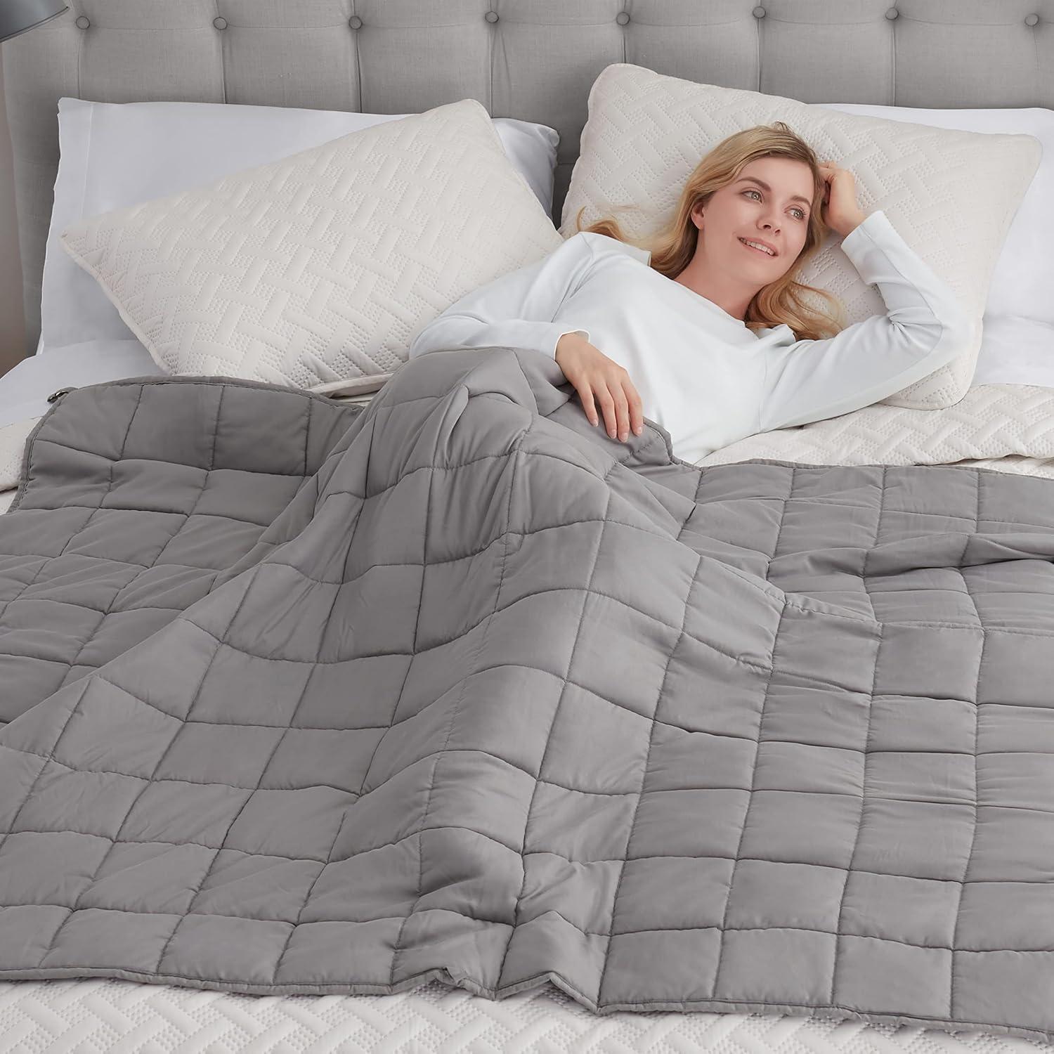 Manta Pesada Serta Zen Rest 4.54 kg 122x183 cm Gris