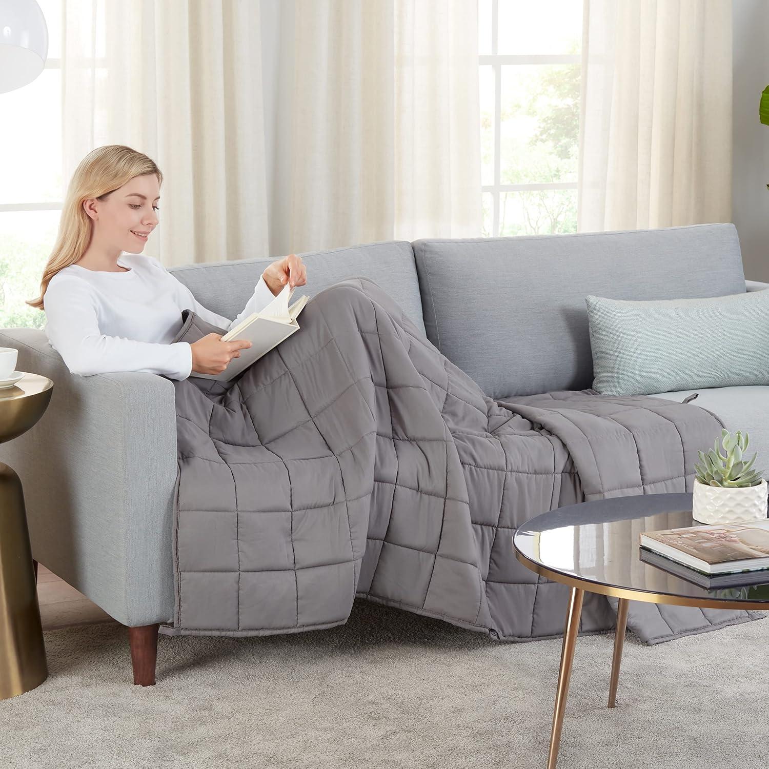 Manta Pesada Serta Zen Rest 4.54 kg 122x183 cm Gris