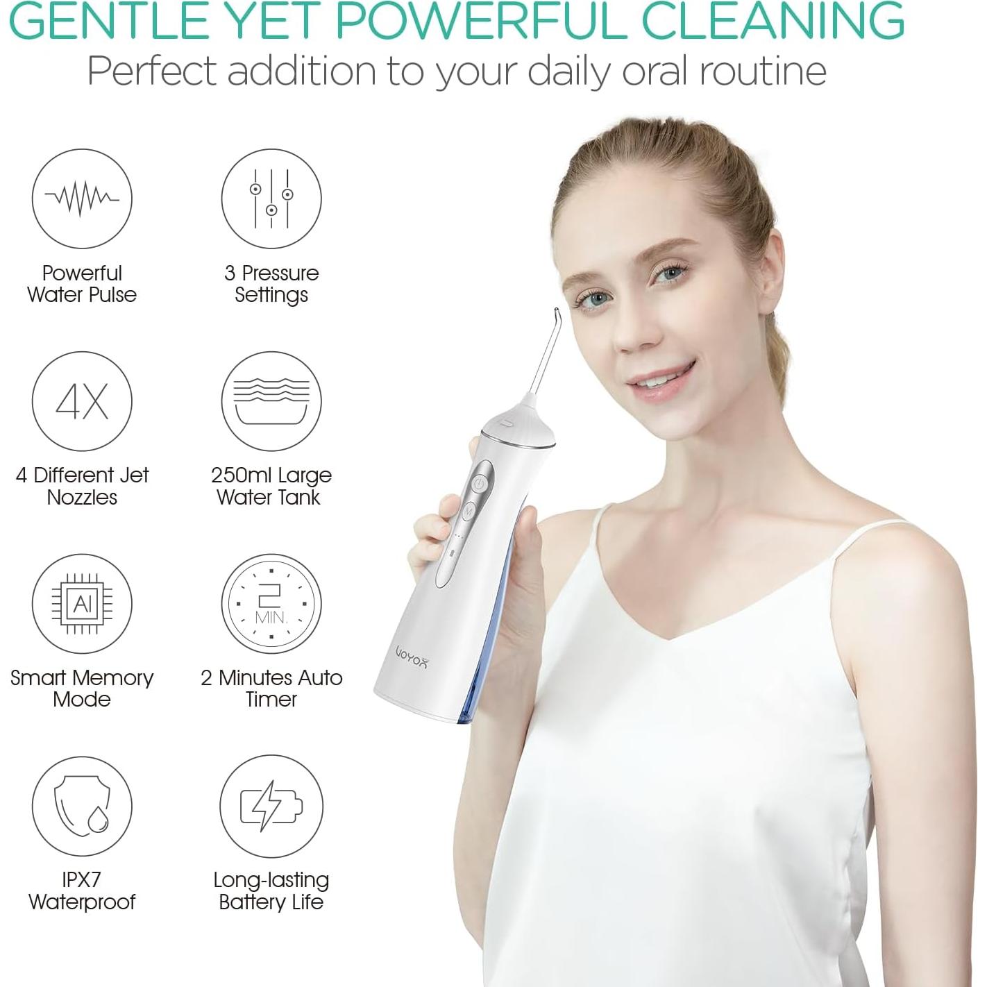 Irrigador Dental Inalámbrico VOYOR-HEALTH WF400 Azul 250ml