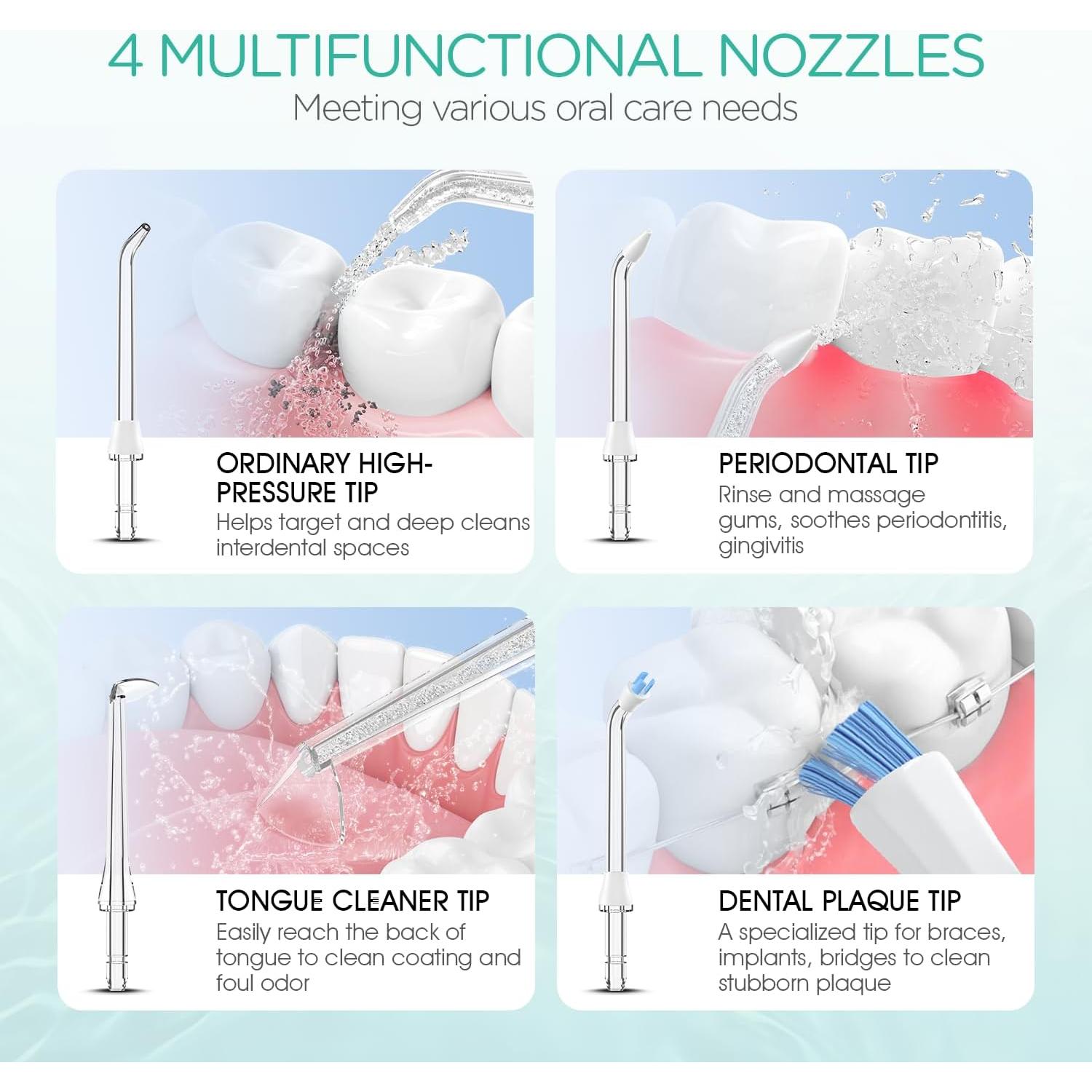 Irrigador Dental Inalámbrico VOYOR-HEALTH WF400 Azul 250ml