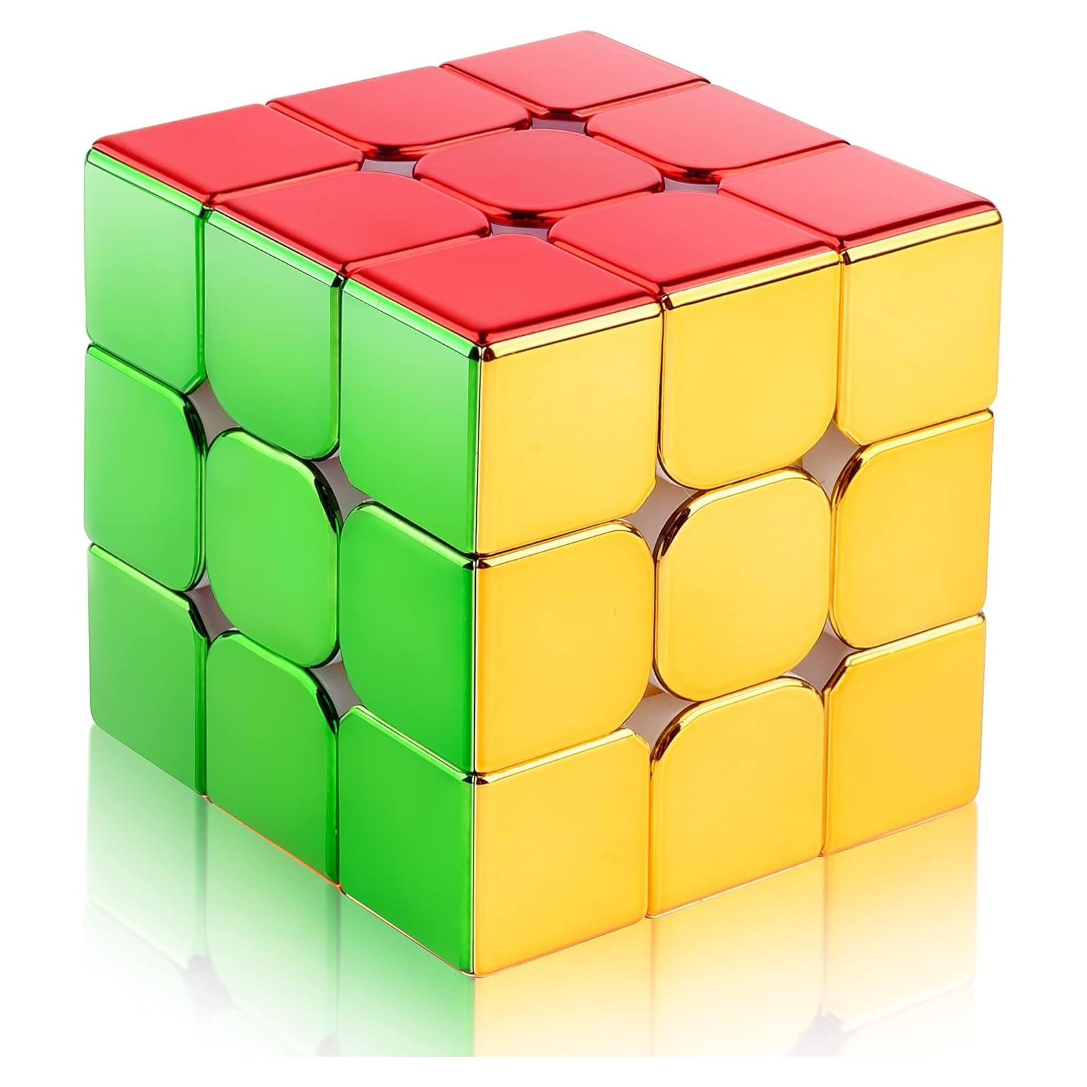 Cubo D-FantiX 3x3 Magnético Reflectante para Niños y Adultos