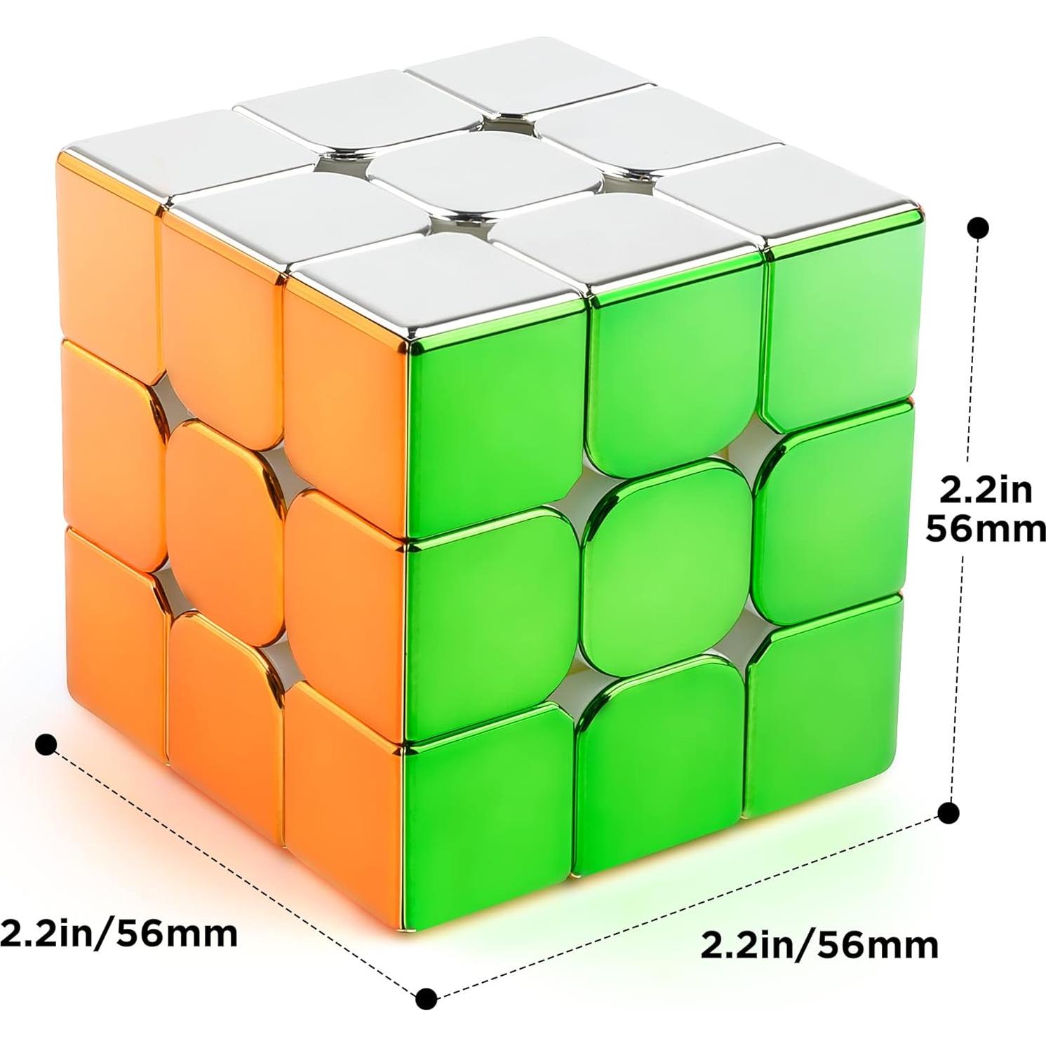 Cubo D-FantiX 3x3 Magnético Reflectante para Niños y Adultos