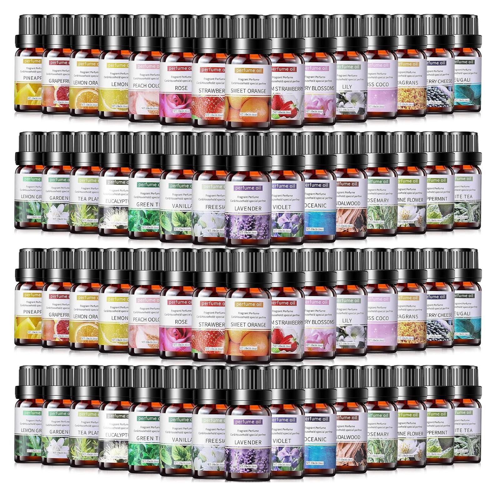 Conjunto de Aceites Esenciales Nuanchu 26 Pcs 10ml Aromaterapia