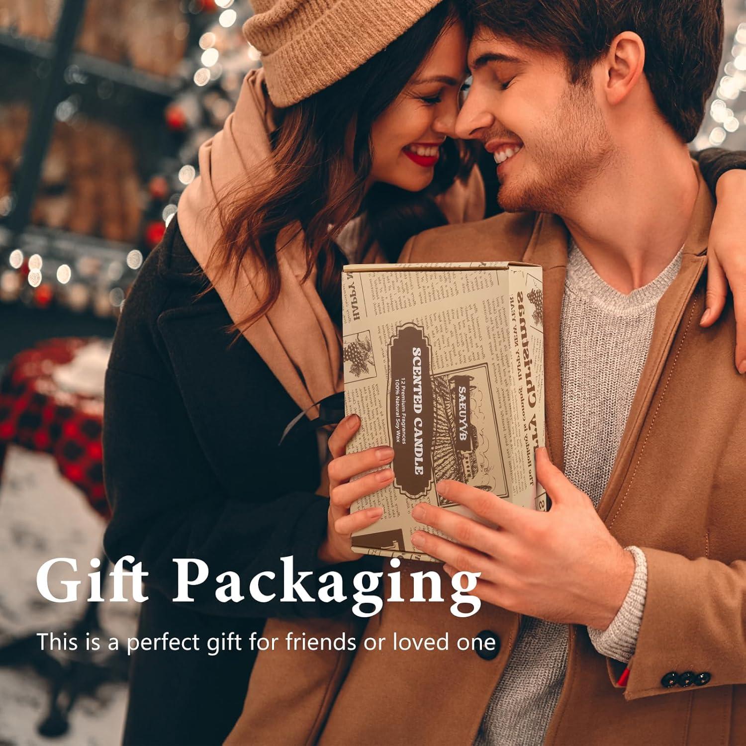 Set de 12 Velas Aromáticas de Soja SAEUYVB - 20 horas cada una