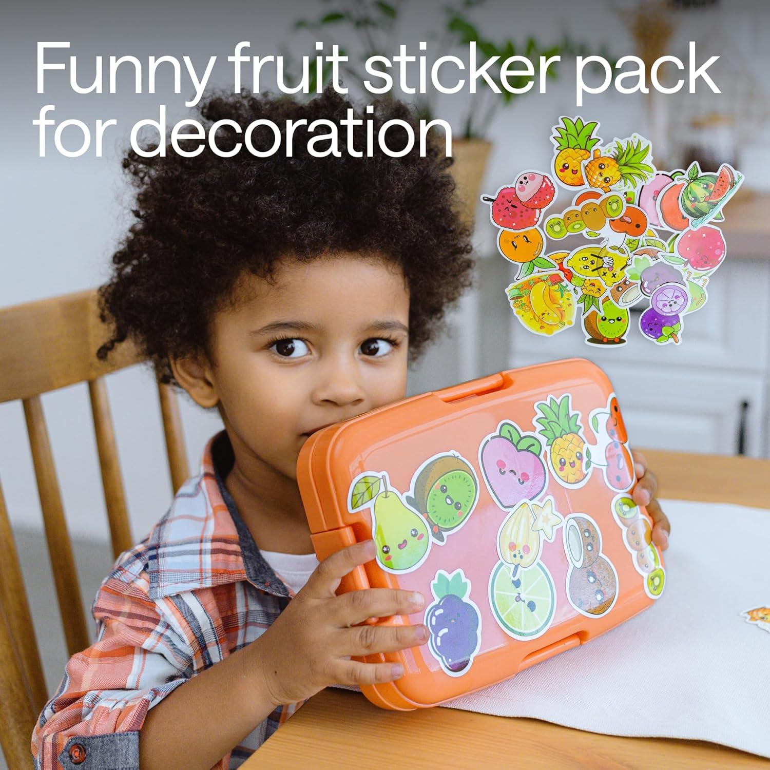 Caja Bento Aislada para Niños Wonder Family Naranja 0.55 kg