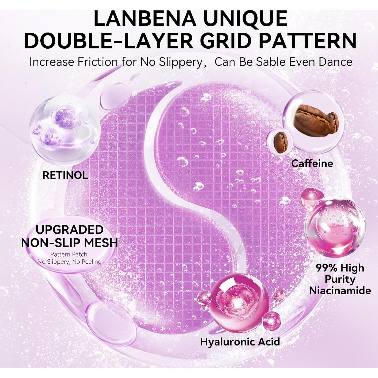 Parche de Retinol para Ojos LANBENA - 30 Pares Hidra-Gel