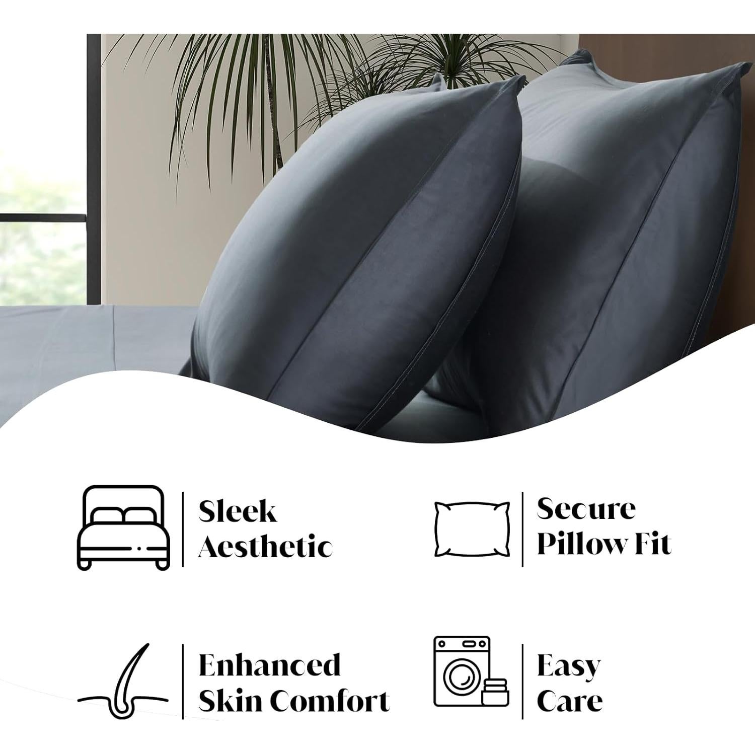 Juego de Sábanas Queen Mercado de Bambú de Lujo 100% Viscosa