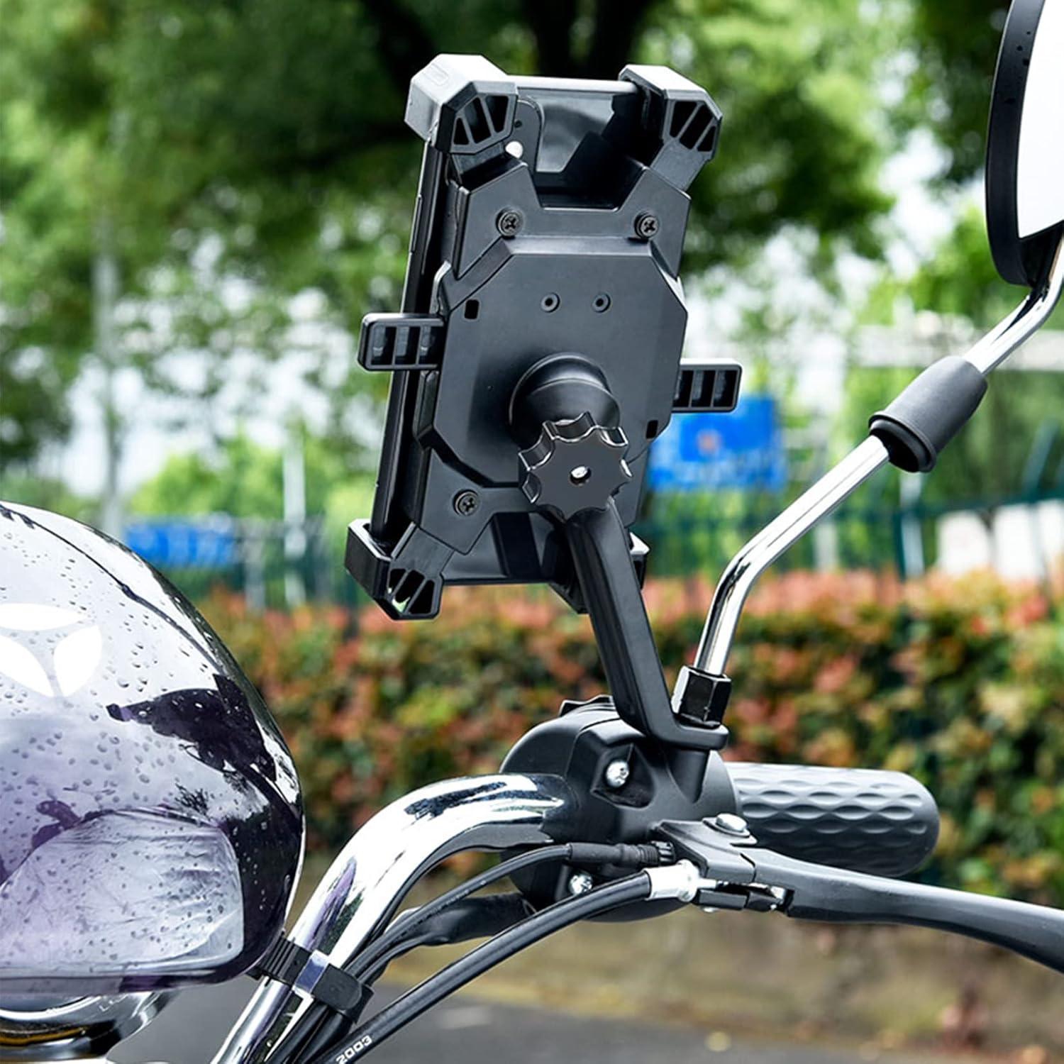 Soporte para Teléfono de Motocicleta Homeet - Antivibración, 360°