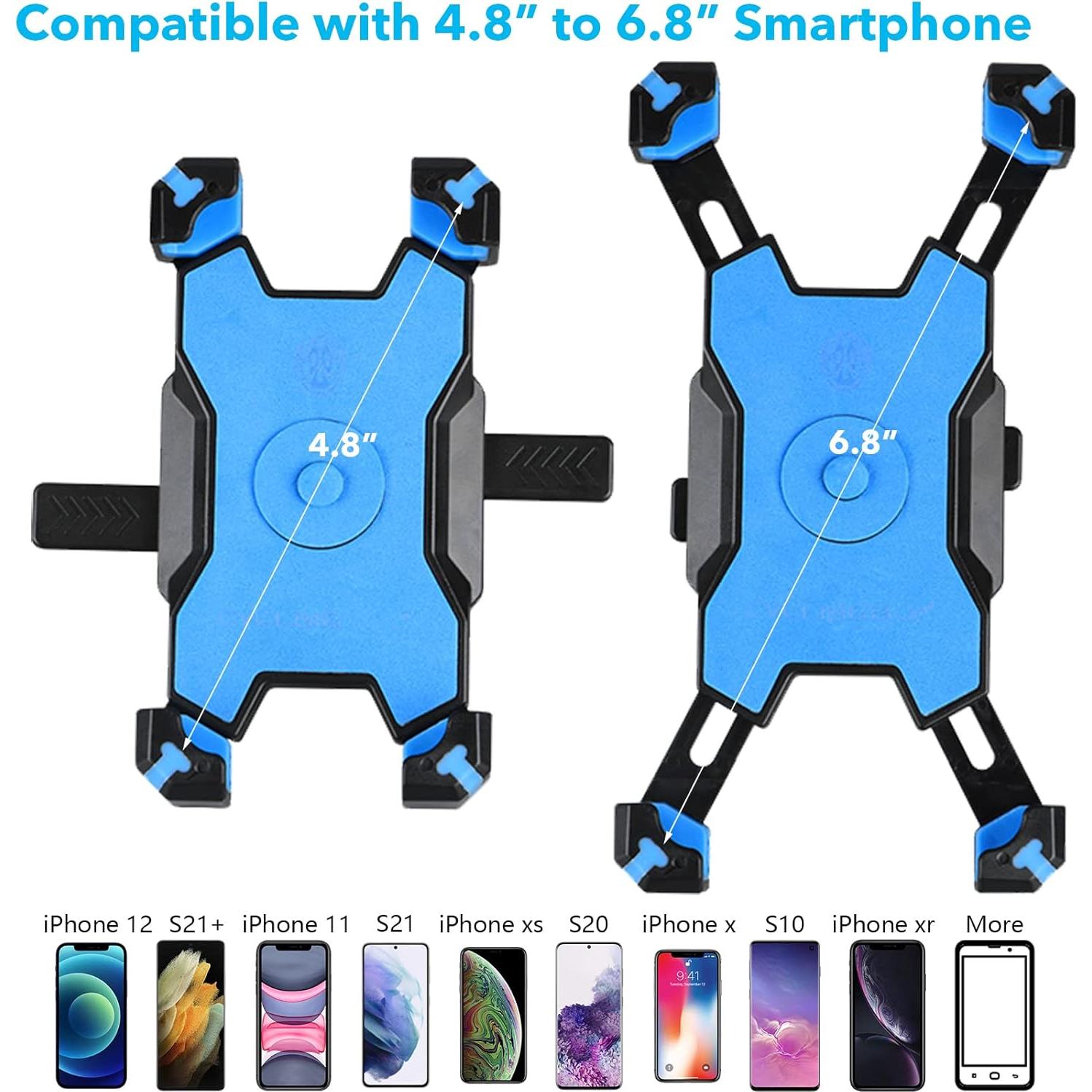 Soporte para Teléfono de Motocicleta Homeet - Antivibración, 360°