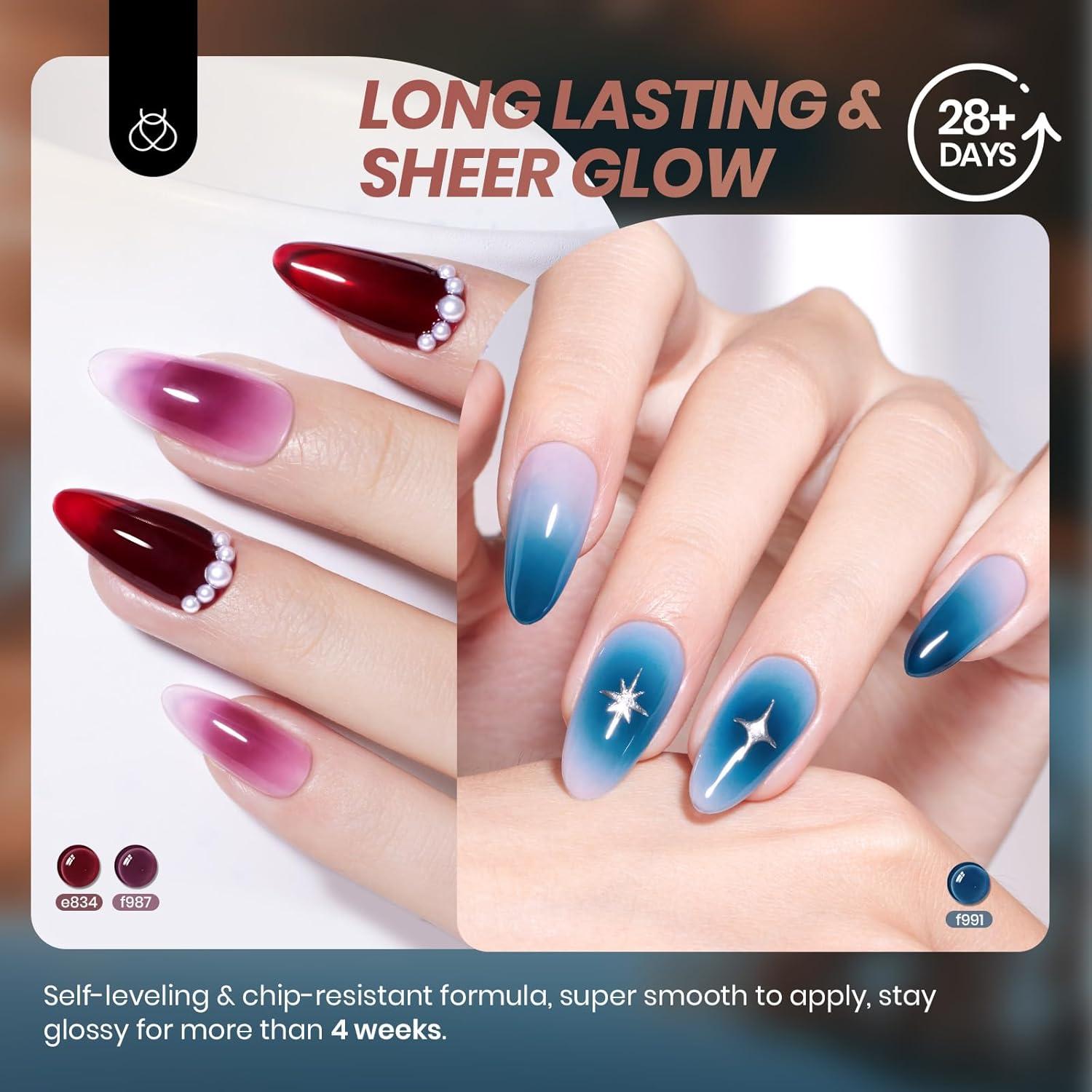 Set de Esmalte de Uñas Gel Beetles 6 Colores Otoño