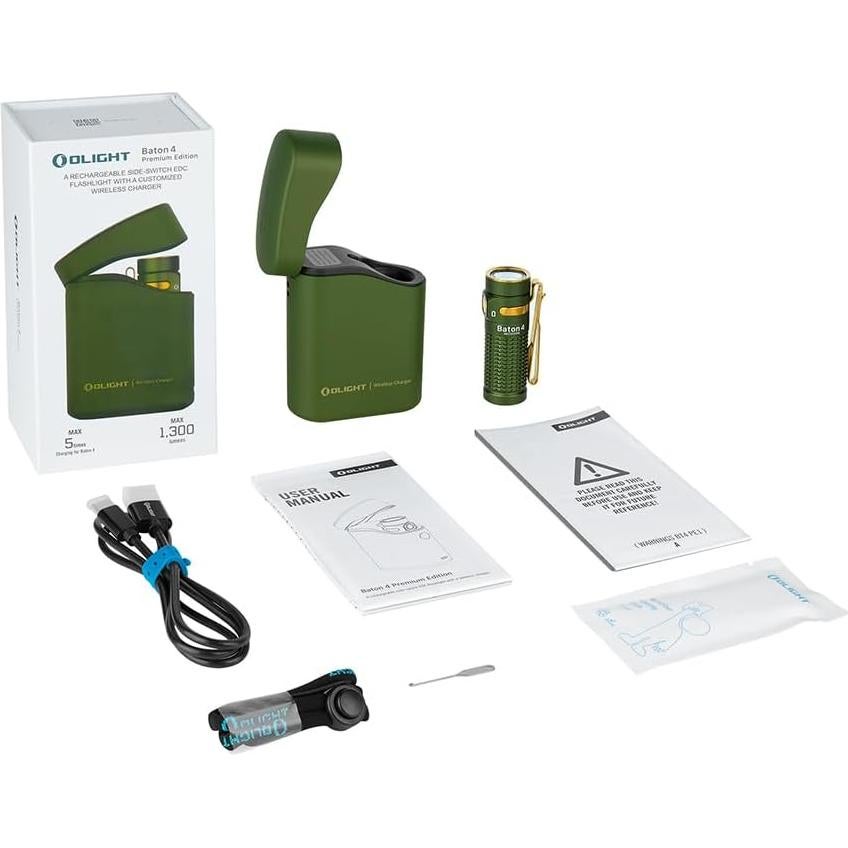 Linterna OLIGHT Baton4 EDC 1300 Lúmenes IPX8 Verde