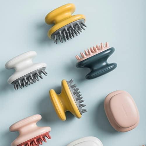 Cepillo de Champú de Silicona Ergonomico Zotia Azul