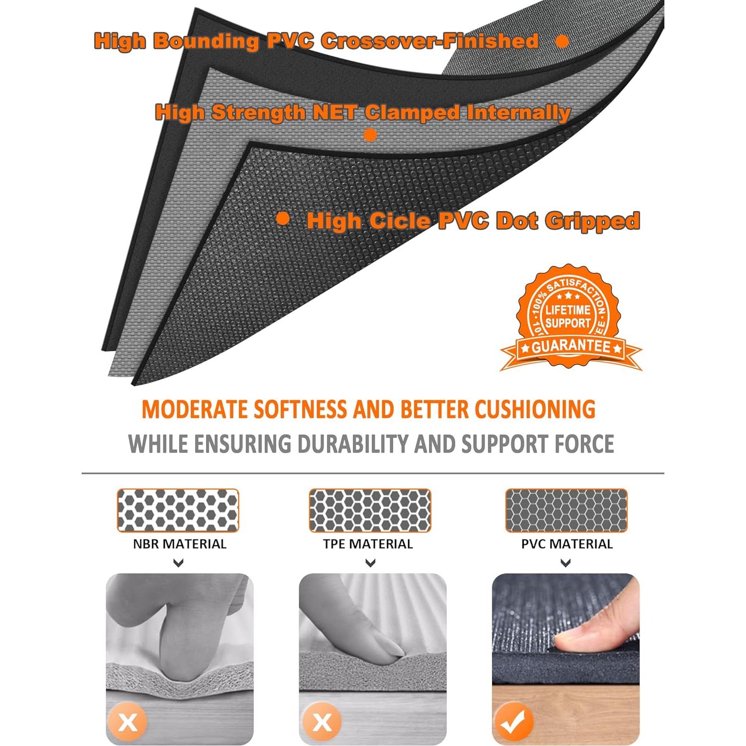 Alfombrilla de Ejercicio Grande Anngrowy 12x6 ft Antideslizante