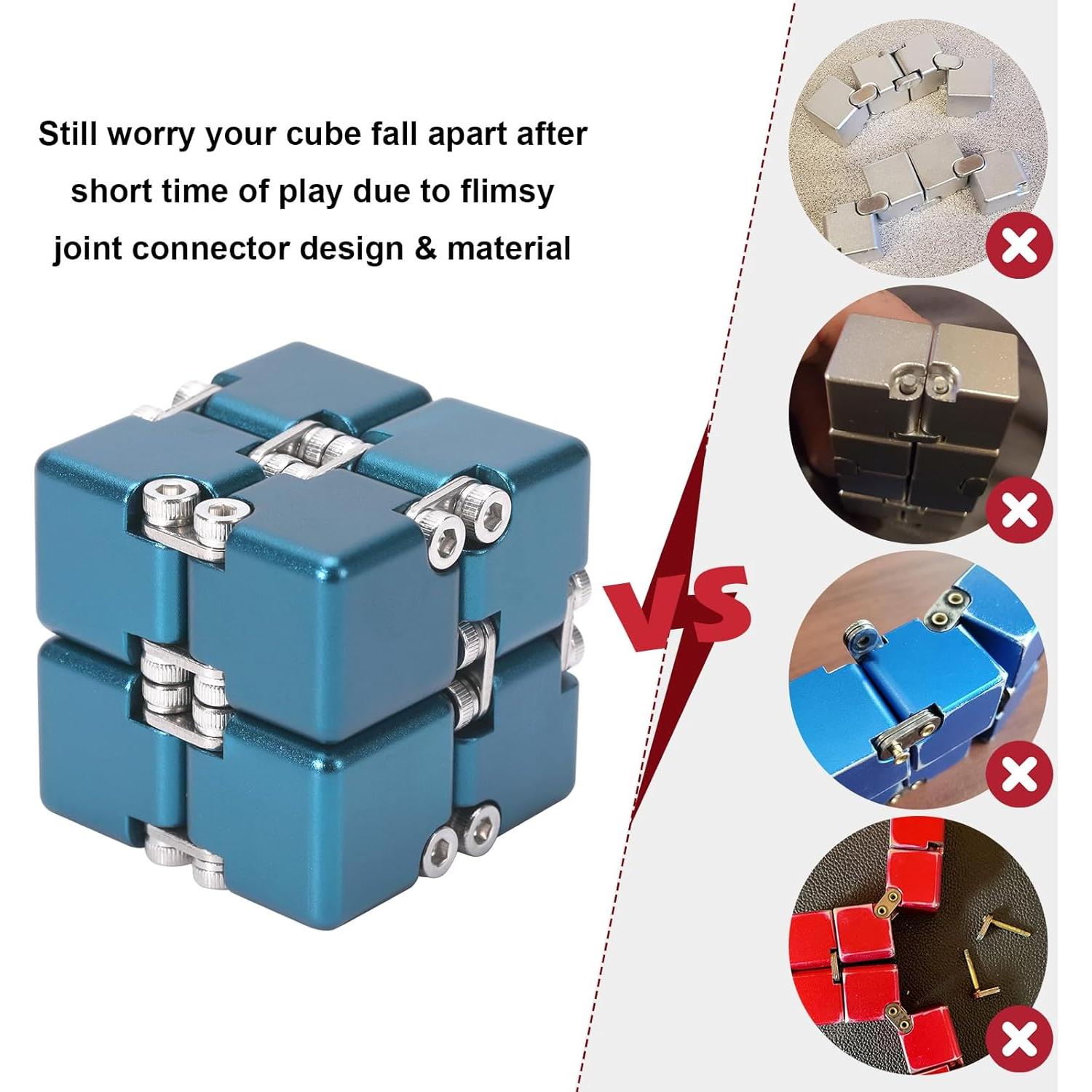 Cubo Infinito Antiestrés Lifidea Azul 3,99 cm Juguete de Mano