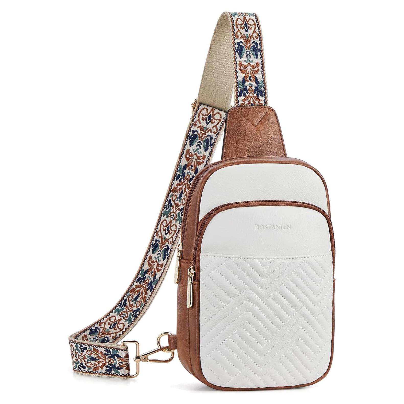 Bolsa Bandolera Acolchada BOSTANTEN para Mujeres 15x4.5cm