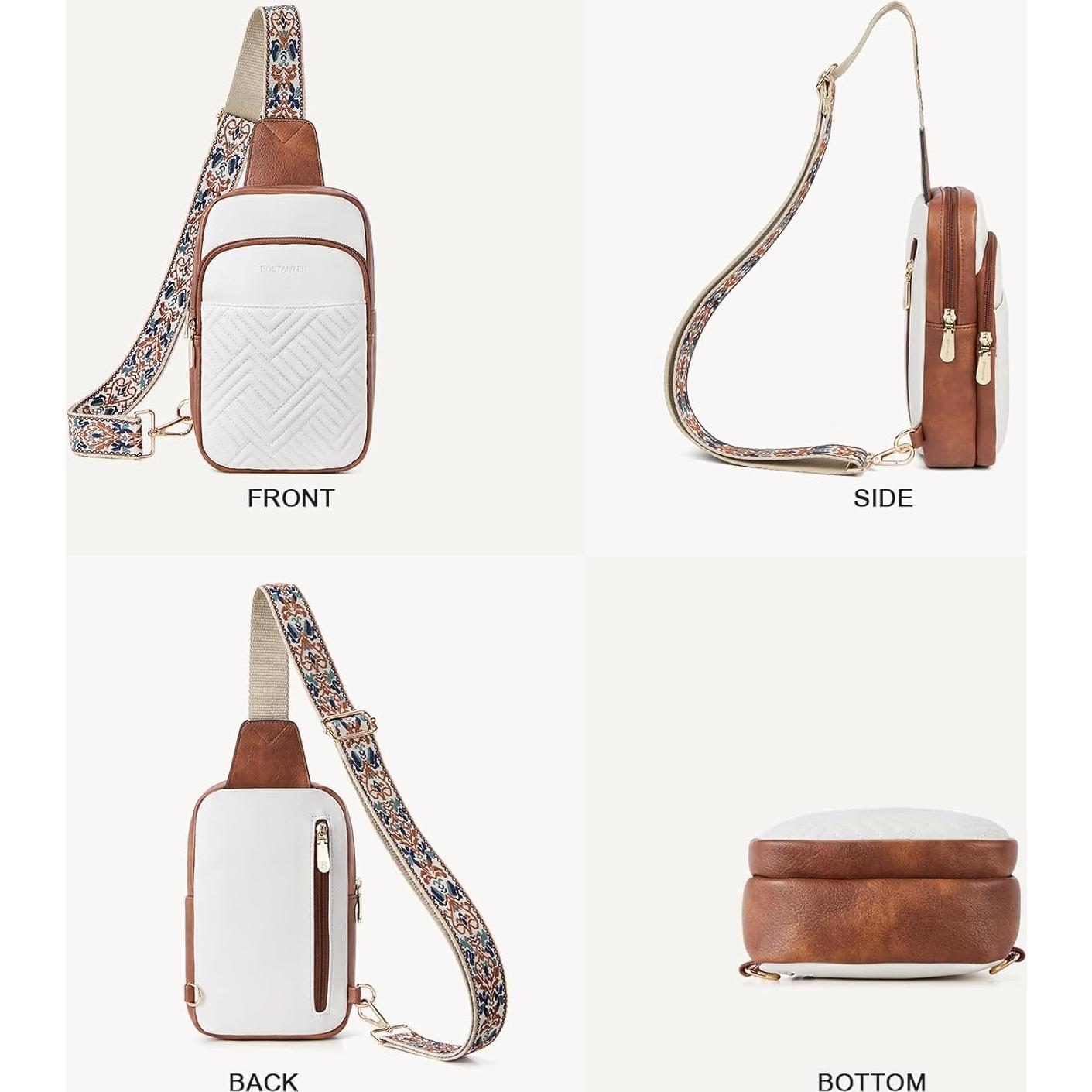 Bolsa Bandolera Acolchada BOSTANTEN para Mujeres 15x4.5cm