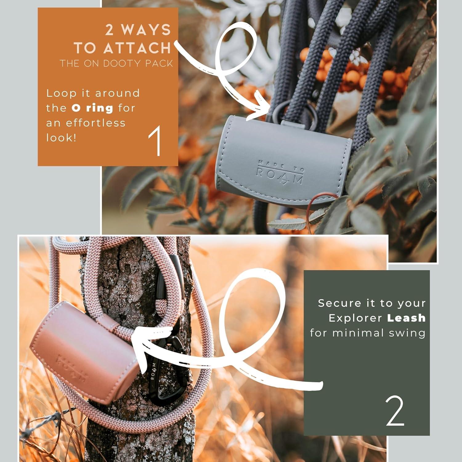 Dispensador de Bolsas de Excremento HECHO PARA DEAMBULAR - Cuero Vegano