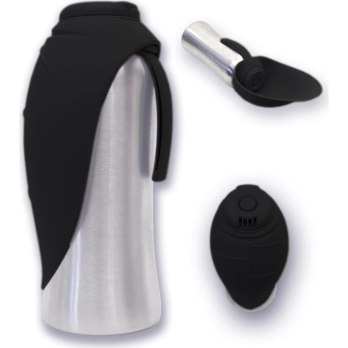 Dispensador de Agua Portátil para Perros Pacific Paws 27oz Negro