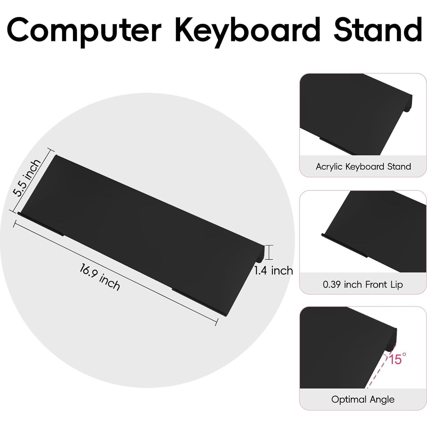 Soporte para Teclado y Reposamuñecas MOSISO Negro Ergonómico