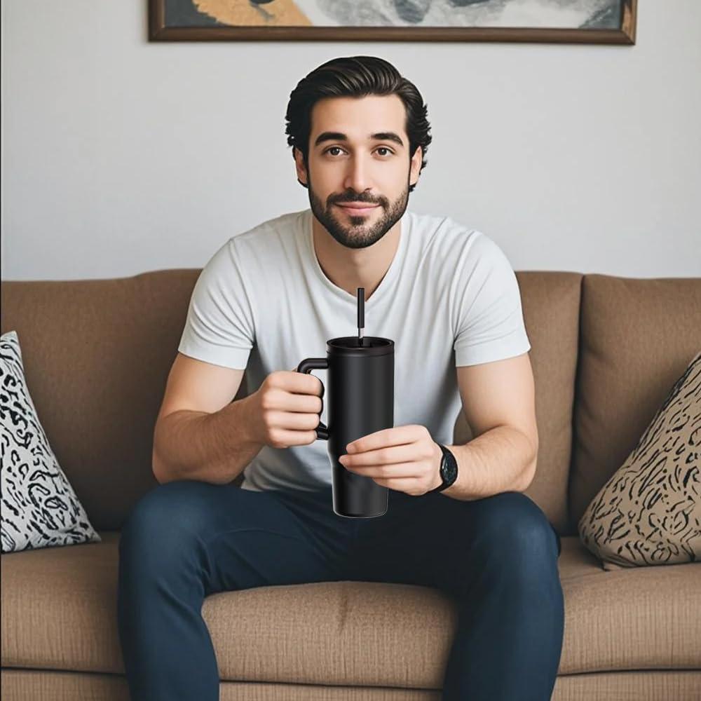 Taza de viaje ZZT 40 oz acero inoxidable a prueba de fugas