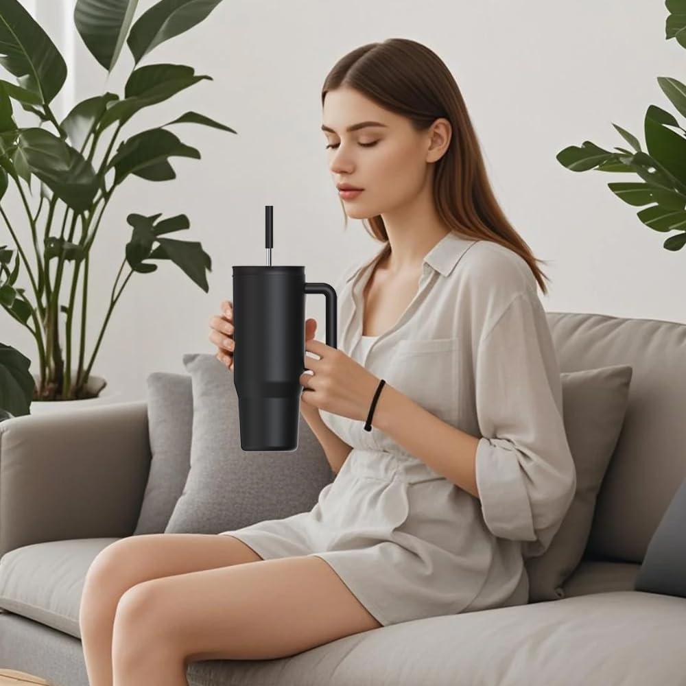 Taza de viaje ZZT 40 oz acero inoxidable a prueba de fugas