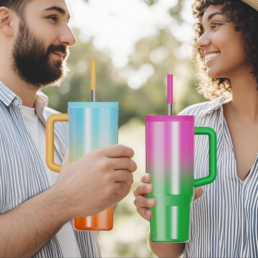 Taza de viaje ZZT 40 oz acero inoxidable a prueba de fugas