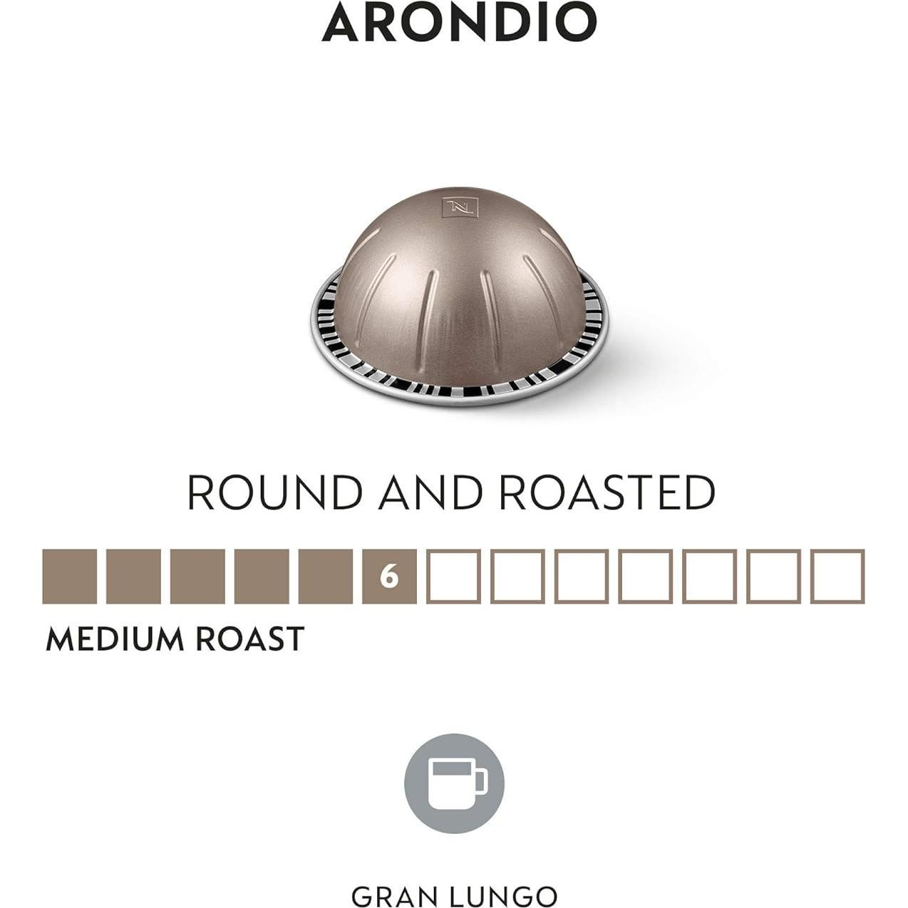 Cápsulas Nespresso Vertuo Arondio Gran Lungo 30 Unidades