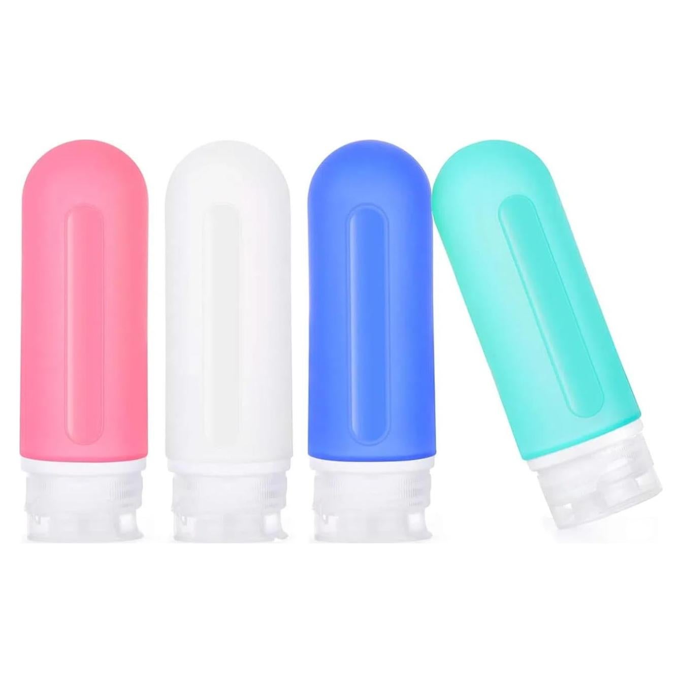 Botellas de viaje 3 oz ABUNRO a prueba de fugas 4+2 tarros