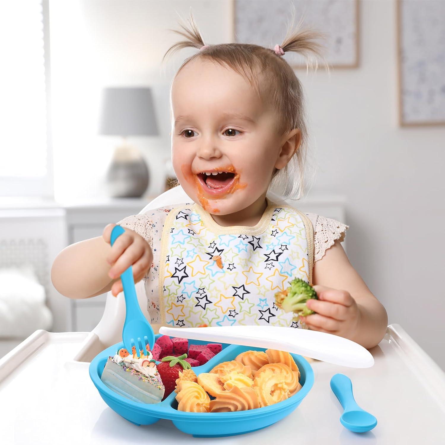 Set de Platos de Silicona Meanplan para Niños 6 Piezas
