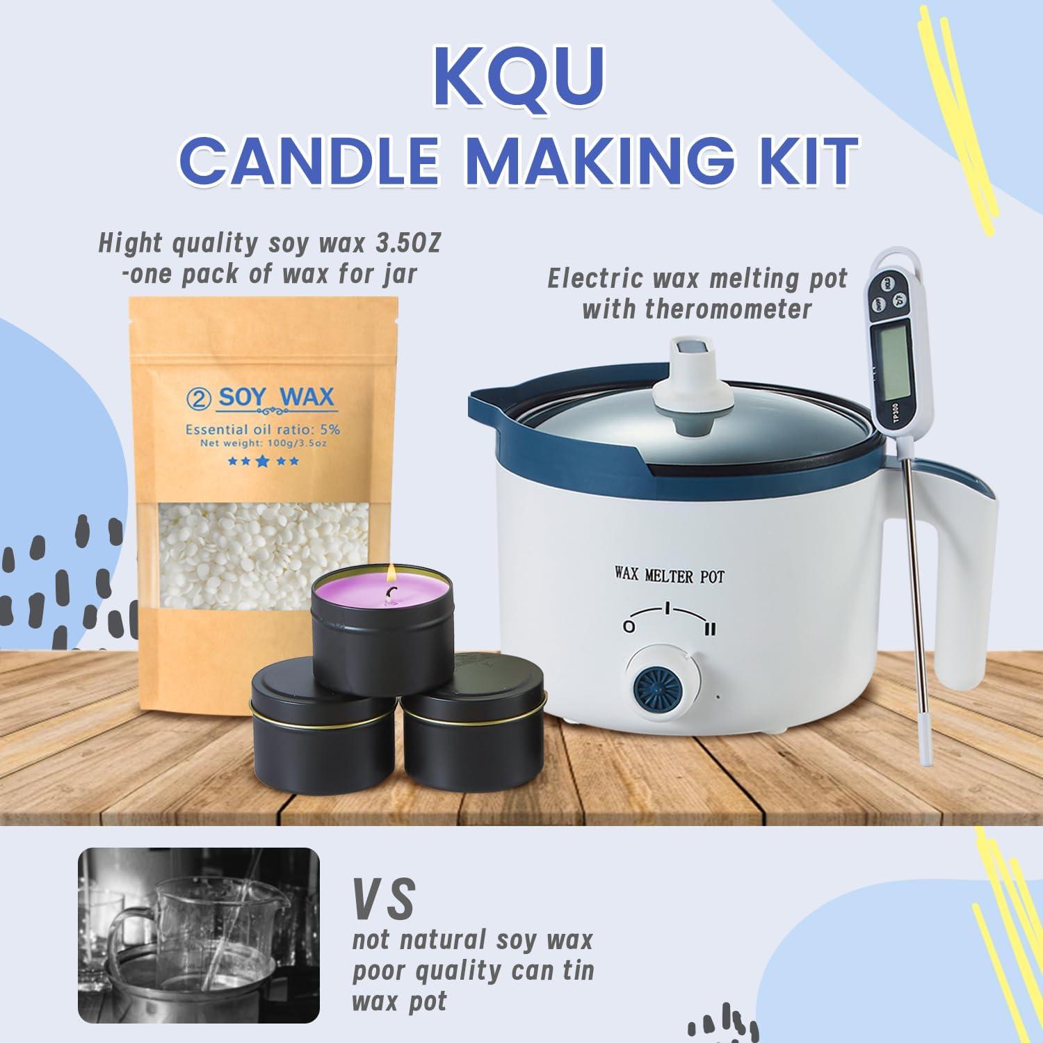 Kit de Fabricación de Velas KQU 0.6 kg con Olla Derretidora