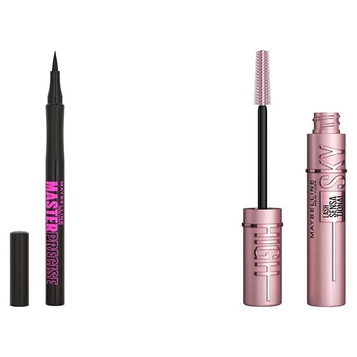 Paquete Maybelline: Máscara Sky High + Delineador Líquido Negro