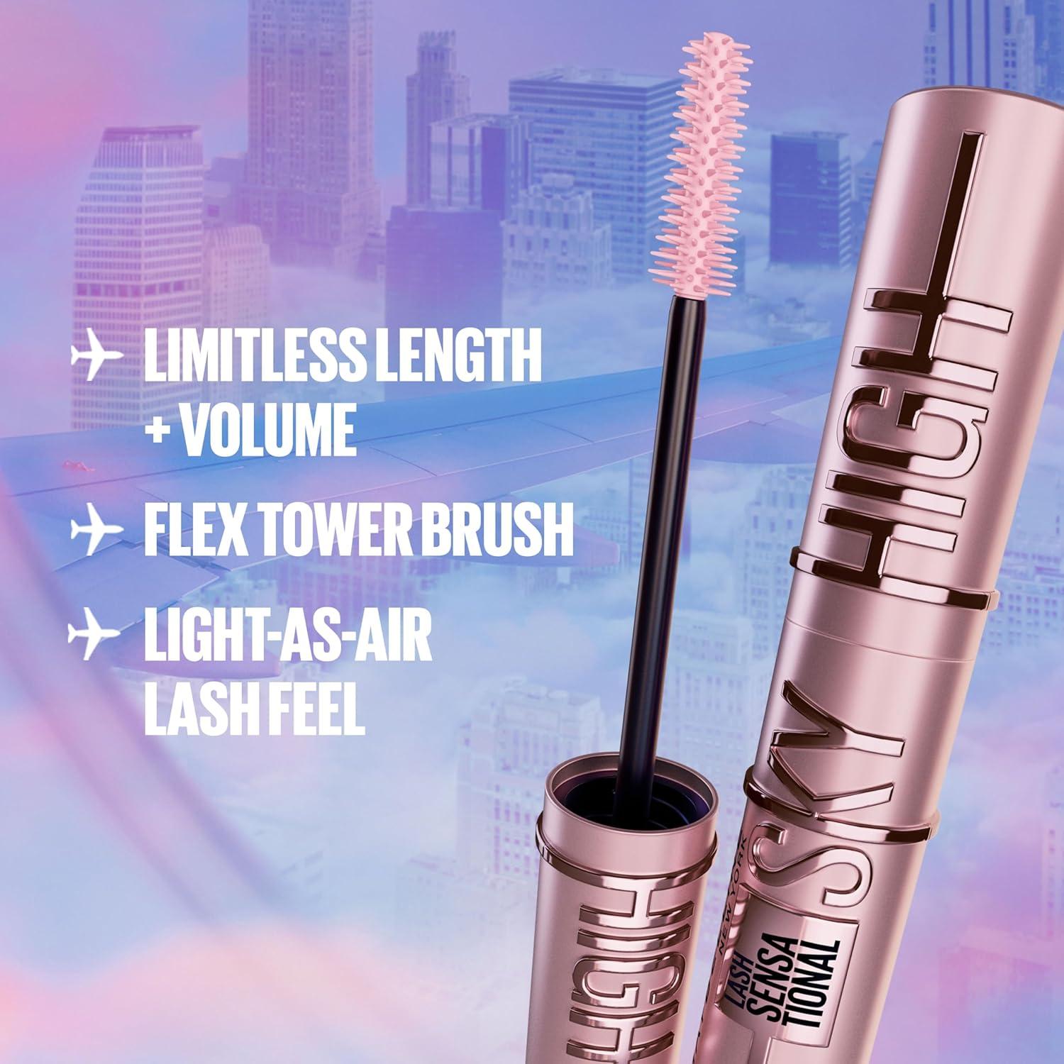 Paquete Maybelline: Máscara Sky High + Delineador Líquido Negro