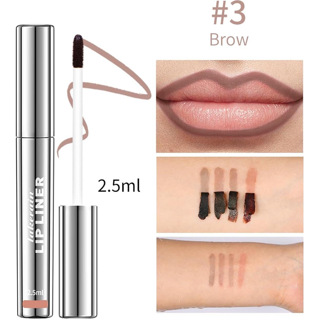 Tinte de Labios Peel Off BANGFENG Mate Larga Duración 9.92g Castaño