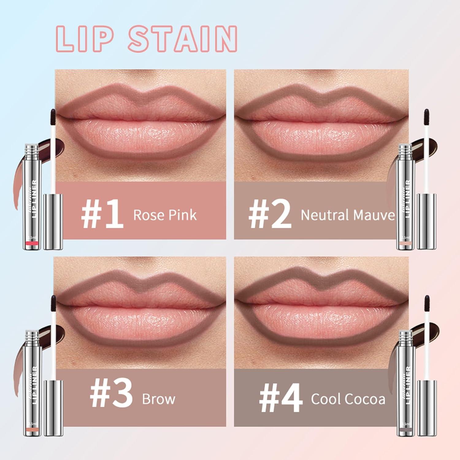 Tinte de Labios Peel Off BANGFENG Mate Larga Duración 9.92g Castaño