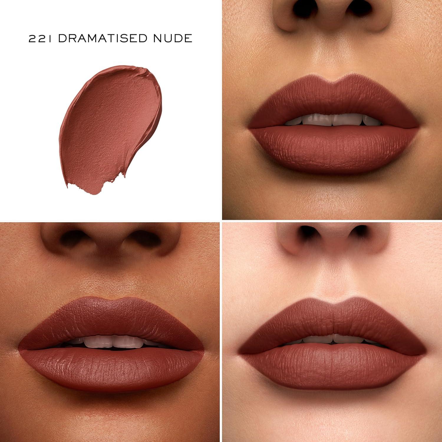 Labial Lancôme L'Absolu Rouge Drama Matte 221 Nude Dramatisado - Hidratante