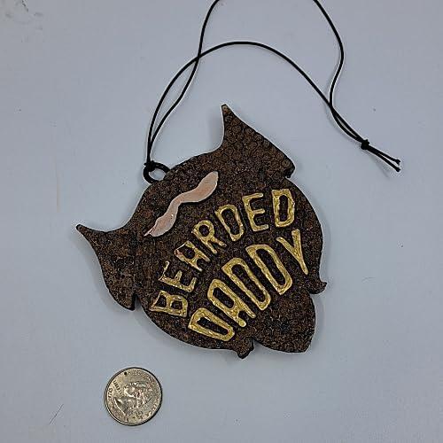 Ambientador de Auto Bearded Daddy Rosa Nieve - Duradero 2-4 Meses