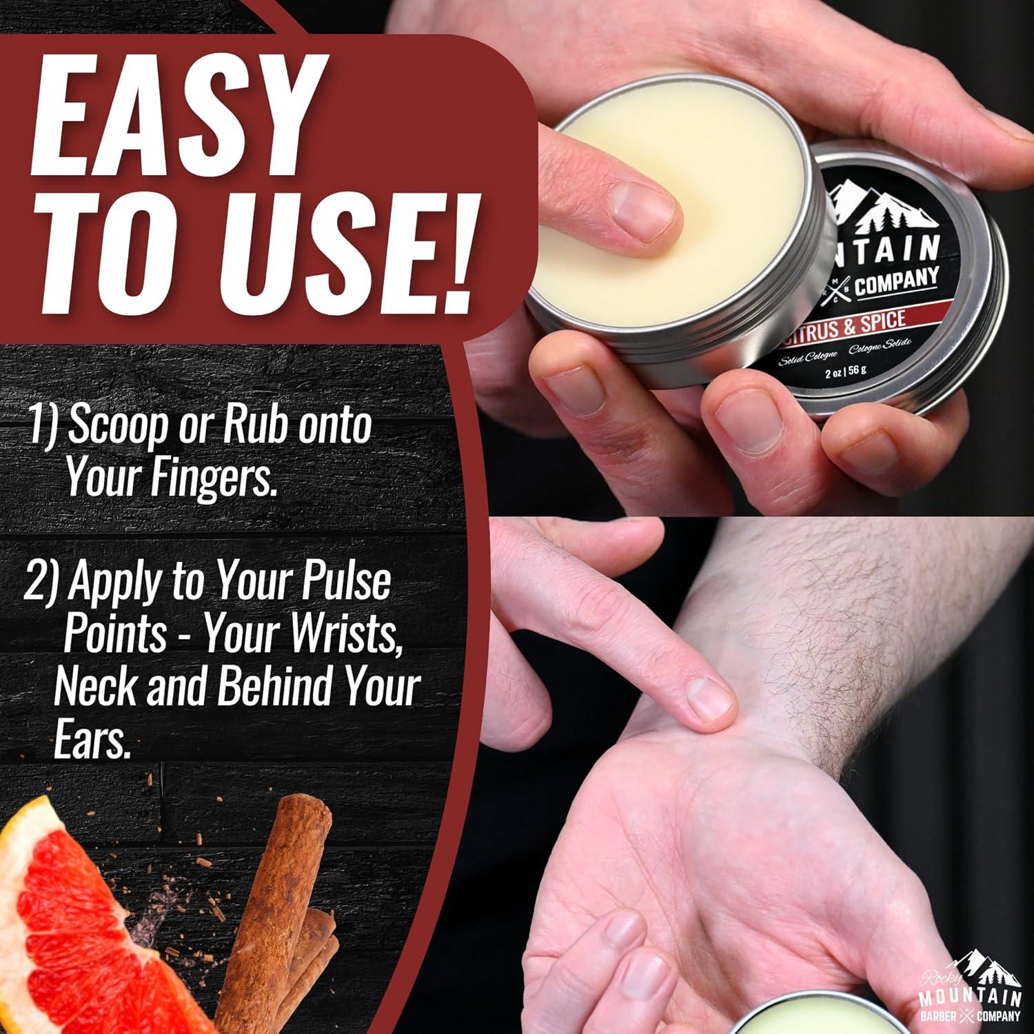 Colonia Sólida para Hombres Rocky Mountain - Cítricos y Especias 56.7g