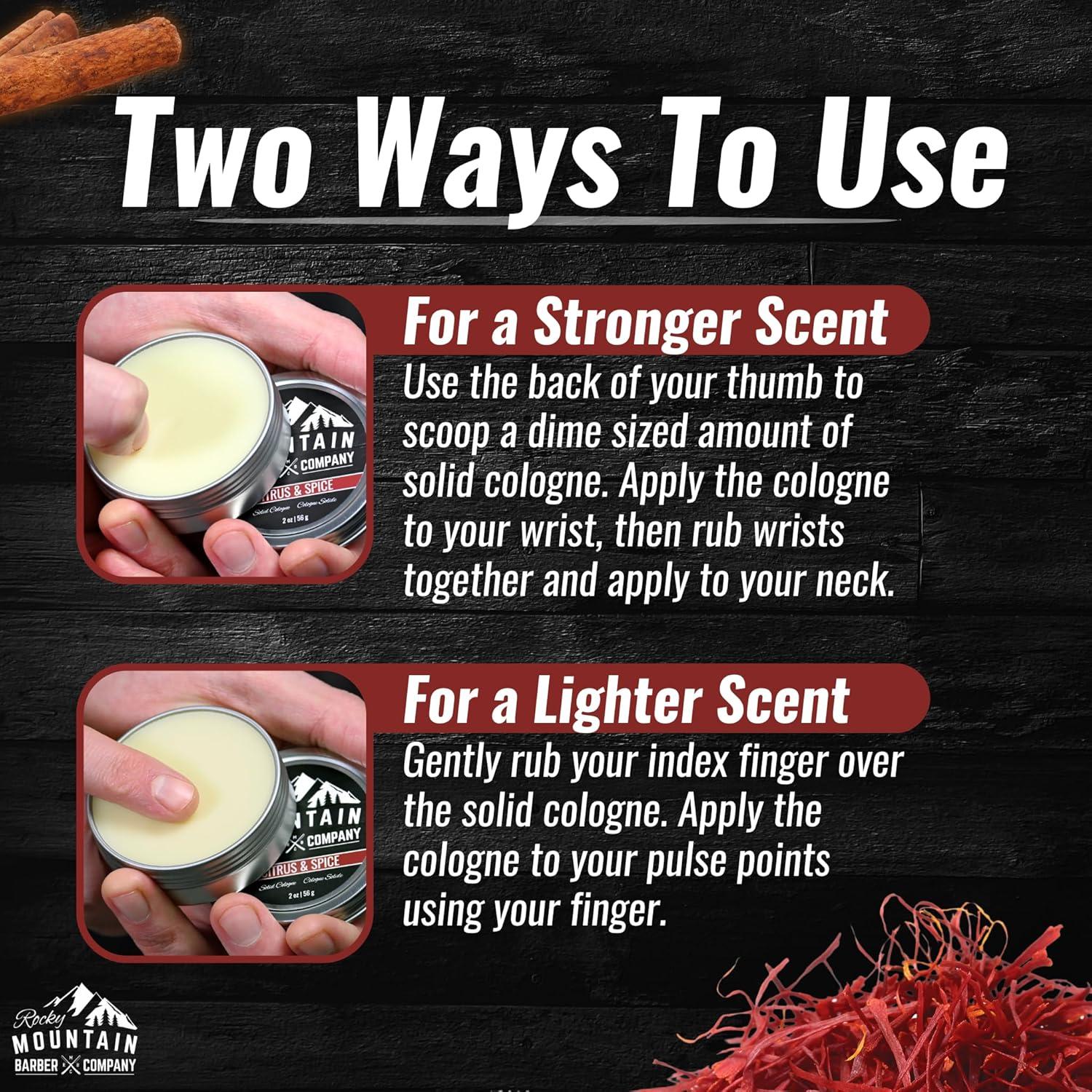 Colonia Sólida para Hombres Rocky Mountain - Cítricos y Especias 56.7g