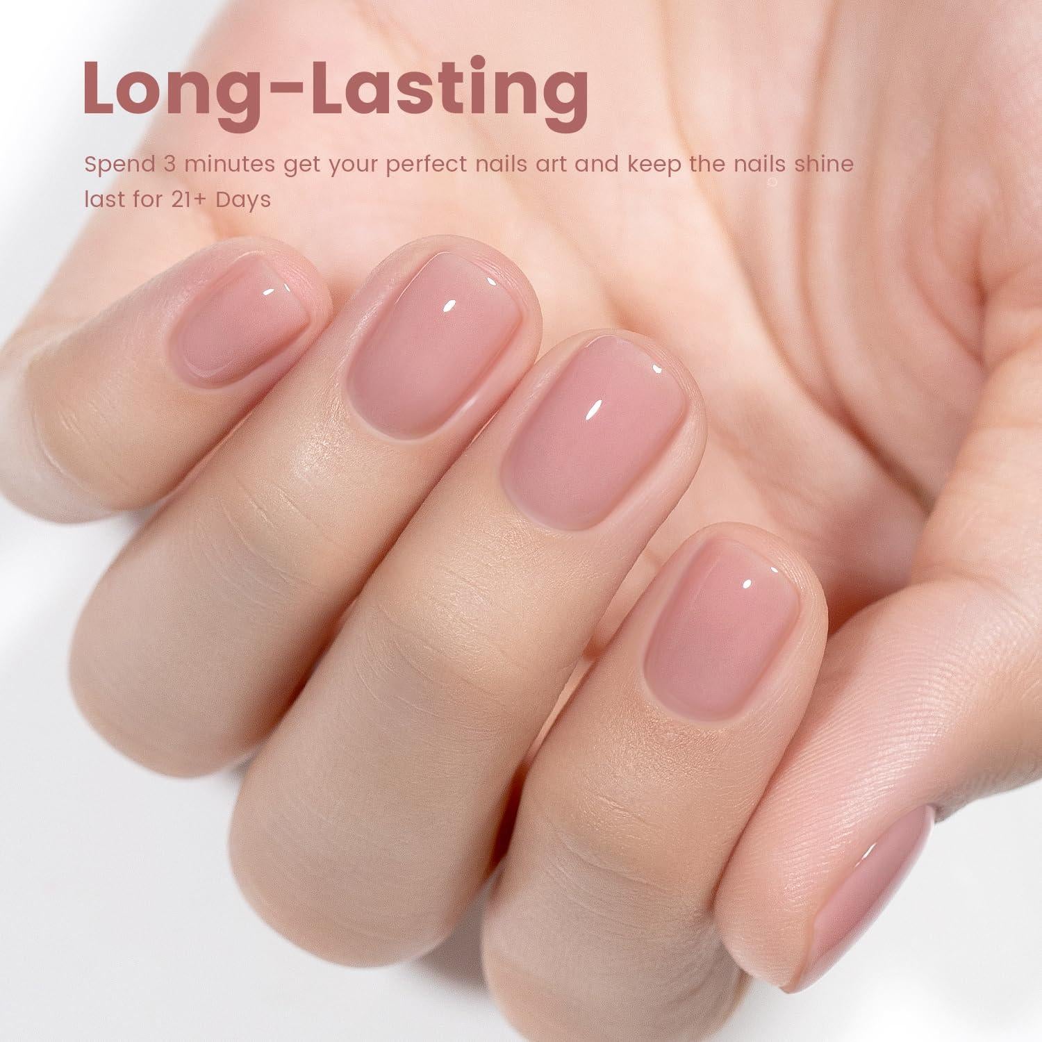 Esmalte de Uñas Gel RARJSM 15ml Rosa Nude Malva Gris